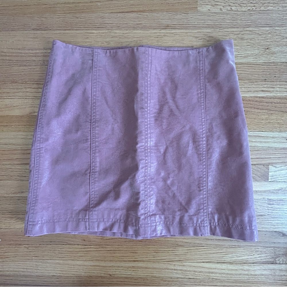 Free People Faux Suede Mini Skirt sz 12
